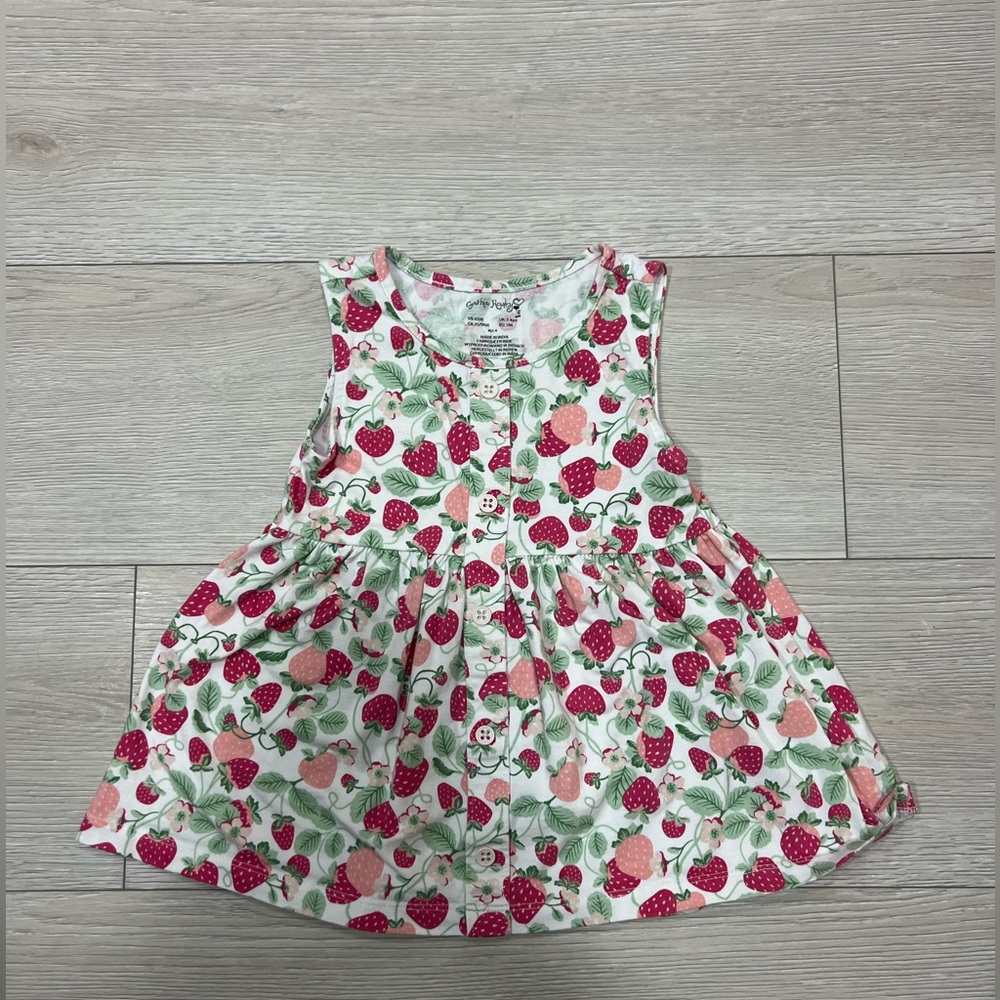 Strawberry Button Up Dress
